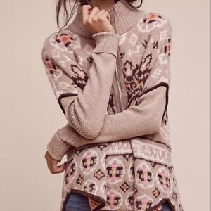 Anthropologie Sleeping on Snow Fairbanks Half-Zip Pullover M/L